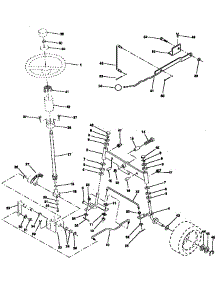 Steering Assembly parts for Craftsman Front-Engine Lawn Tractor 917257660 from AppliancePartsPros.com