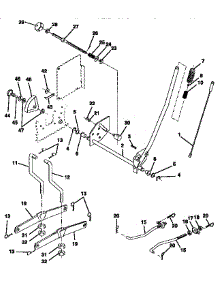 Mower Lift parts for Craftsman Front-Engine Lawn Tractor 917257660 from AppliancePartsPros.com