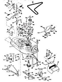 Mower Deck parts for Craftsman Front-Engine Lawn Tractor 917257660 from AppliancePartsPros.com