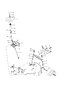 Steering parts for Craftsman Front-Engine Lawn Tractor 917257670 from AppliancePartsPros.com
