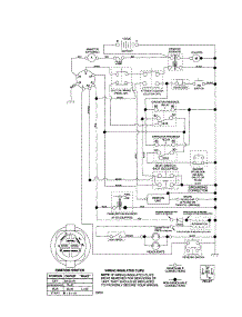 Schematic Diagram-Tractor parts for Craftsman Front-Engine Lawn Tractor 917257670 from AppliancePartsPros.com
