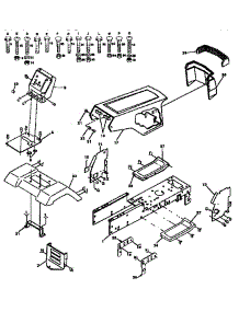 Chassis And Enclosures parts for Craftsman Front-Engine Lawn Tractor 917257690 from AppliancePartsPros.com