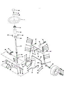 Steering Assembly parts for Craftsman Front-Engine Lawn Tractor 917257690 from AppliancePartsPros.com