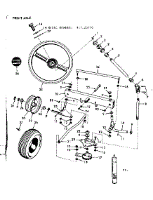 8E Lawn Tractor / Front Axle parts for Craftsman Engine 91725770 from AppliancePartsPros.com