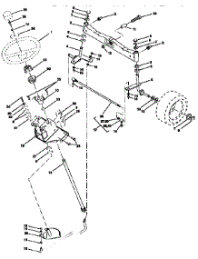 Steering Assembly parts for Craftsman Front-Engine Lawn Tractor 917257711 from AppliancePartsPros.com
