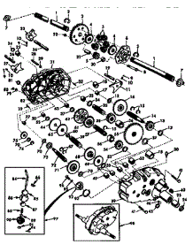 Transaxle parts for Craftsman Front-Engine Lawn Tractor 917257711 from AppliancePartsPros.com