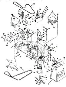 Mower Deck parts for Craftsman Front-Engine Lawn Tractor 917257721 from AppliancePartsPros.com