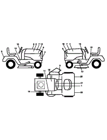 Decals parts for Craftsman Front-Engine Lawn Tractor 917257730 from AppliancePartsPros.com