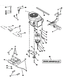 Engine parts for Craftsman Front-Engine Lawn Tractor 917257730 from AppliancePartsPros.com