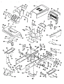 Chassis And Enclosures parts for Craftsman Front-Engine Lawn Tractor 917257731 from AppliancePartsPros.com