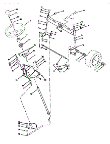 Steering Assembly parts for Craftsman Front-Engine Lawn Tractor 917257731 from AppliancePartsPros.com