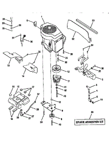 Engine parts for Craftsman Front-Engine Lawn Tractor 917257731 from AppliancePartsPros.com