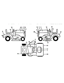 Decals parts for Craftsman Front-Engine Lawn Tractor 917257731 from AppliancePartsPros.com