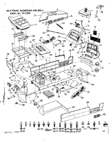 10E Lawn Tractor / Main Frame, Dashboard And Grill parts for Craftsman Front-Engine Lawn Tractor 91725780 from AppliancePartsPros.com