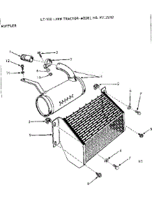 10E Lawn Tractor / Muffler parts for Craftsman Front-Engine Lawn Tractor 91725782 from AppliancePartsPros.com