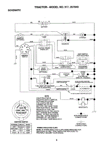 Schematic parts for Companion Front-Engine Lawn Tractor 917257840 from AppliancePartsPros.com