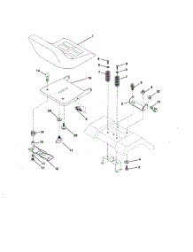 Seat Assembly parts for Companion Front-Engine Lawn Tractor 917257860 from AppliancePartsPros.com