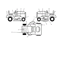 Decals parts for Companion Front-Engine Lawn Tractor 917257860 from AppliancePartsPros.com