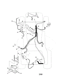 Electrical parts for Companion Front-Engine Lawn Tractor 917257870 from AppliancePartsPros.com