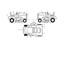 Decals parts for Companion Front-Engine Lawn Tractor 917257870 from AppliancePartsPros.com