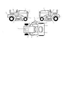 Decals parts for Companion Front-Engine Lawn Tractor 917257880 from AppliancePartsPros.com