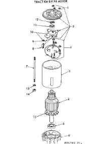 Traction Drive Motor parts for Craftsman Front-Engine Lawn Tractor 91725790 from AppliancePartsPros.com