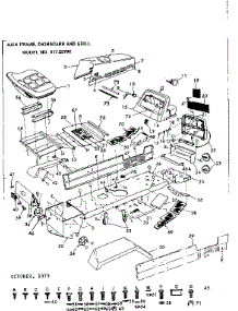 Main Frame, Dashboard And Grill parts for Craftsman Front-Engine Lawn Tractor 91725792 from AppliancePartsPros.com