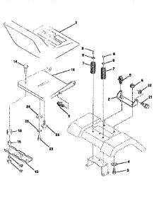 Seat Assembly parts for Craftsman Front-Engine Lawn Tractor 917258020 from AppliancePartsPros.com
