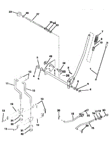 Mower Lift parts for Craftsman Front-Engine Lawn Tractor 917258020 from AppliancePartsPros.com