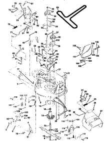 Mower Deck parts for Craftsman Front-Engine Lawn Tractor 917258020 from AppliancePartsPros.com