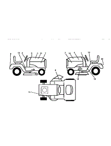 Decals parts for Craftsman Front-Engine Lawn Tractor 917258021 from AppliancePartsPros.com