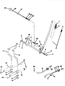 Mower Lift parts for Craftsman Front-Engine Lawn Tractor 917258021 from AppliancePartsPros.com