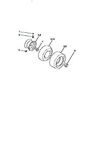 Wheels And Tires parts for Craftsman Front-Engine Lawn Tractor 917258030 from AppliancePartsPros.com