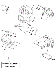 Engine parts for Craftsman Front-Engine Lawn Tractor 917258030 from AppliancePartsPros.com