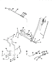Mower Lift parts for Craftsman Front-Engine Lawn Tractor 917258030 from AppliancePartsPros.com