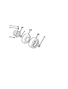 Wheels And Tires parts for Craftsman Front-Engine Lawn Tractor 917258031 from AppliancePartsPros.com
