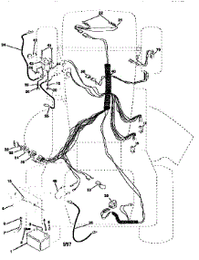 Electrical parts for Craftsman Front-Engine Lawn Tractor 917258050 from AppliancePartsPros.com