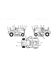 Decals parts for Craftsman Front-Engine Lawn Tractor 917258050 from AppliancePartsPros.com