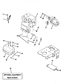 Engine parts for Craftsman Front-Engine Lawn Tractor 917258050 from AppliancePartsPros.com
