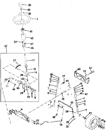 Steering Assembly parts for Craftsman Front-Engine Lawn Tractor 917258071 from AppliancePartsPros.com