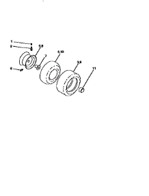 Wheels And Tires parts for Craftsman Front-Engine Lawn Tractor 917258071 from AppliancePartsPros.com