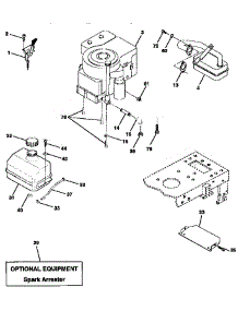 Engine parts for Craftsman Front-Engine Lawn Tractor 917258071 from AppliancePartsPros.com