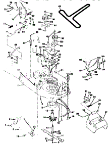 Mower parts for Craftsman Front-Engine Lawn Tractor 917258072 from AppliancePartsPros.com