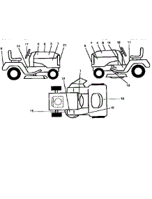 Decals parts for Craftsman Front-Engine Lawn Tractor 917258072 from AppliancePartsPros.com