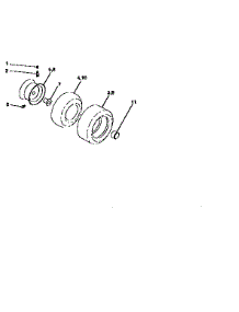 Wheels And Tires parts for Craftsman Front-Engine Lawn Tractor 917258072 from AppliancePartsPros.com