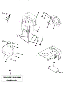 Engine parts for Craftsman Front-Engine Lawn Tractor 917258080 from AppliancePartsPros.com