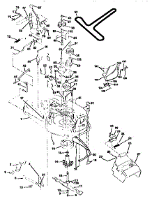 Mower parts for Craftsman Front-Engine Lawn Tractor 917258080 from AppliancePartsPros.com