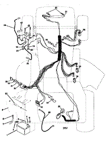 Electrical parts for Craftsman Front-Engine Lawn Tractor 917258081 from AppliancePartsPros.com