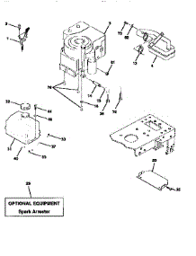 Engine parts for Craftsman Front-Engine Lawn Tractor 917258082 from AppliancePartsPros.com
