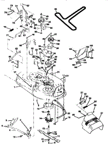 Mower parts for Craftsman Front-Engine Lawn Tractor 917258082 from AppliancePartsPros.com